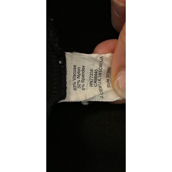 J.CREW PIXIE Pant Leggings in Stretch Ponte BLACK Size 4R - Picture 7 of 7